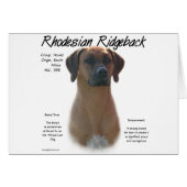 Rhodesian Ridgeback History Design (Front Horizontal)