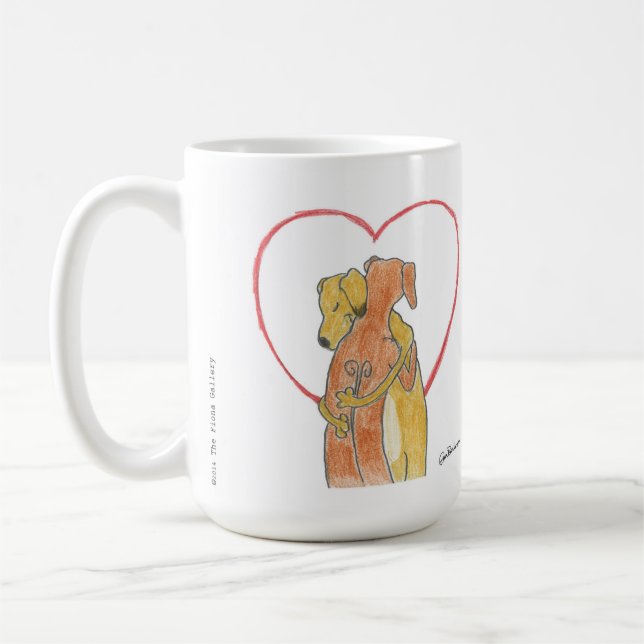 Rhodesian Ridgeback Hug Mug (Left)