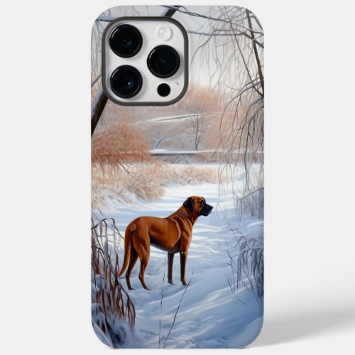 Rhodesian Ridgeback Let It Snow Christmas  Case_Mate iPhone 14 Pro Max Case