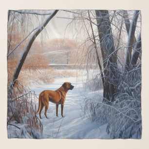 Rhodesian Ridgeback Let It Snow Christmas Scarf