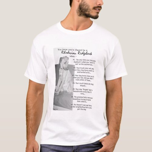 Rhodesian Ridgeback LoverOwner T_Shirt