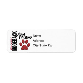 Rhodesian Ridgeback Mom 2 Label