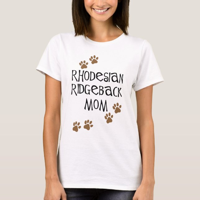 Rhodesian Ridgeback Mom T-Shirt (Front)