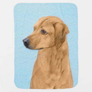 Rhodesian Ridgeback Painting - Original Dog Art Baby Blanket