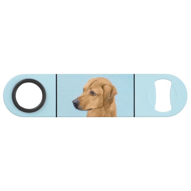 Rhodesian Ridgeback Painting - Original Dog Art Bar Key (Front (Horizontal))