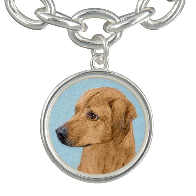 Rhodesian Ridgeback Painting - Original Dog Art Bracelet (Design)