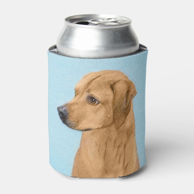 Rhodesian Ridgeback Painting - Original Dog Art Can Cooler (Can Front)