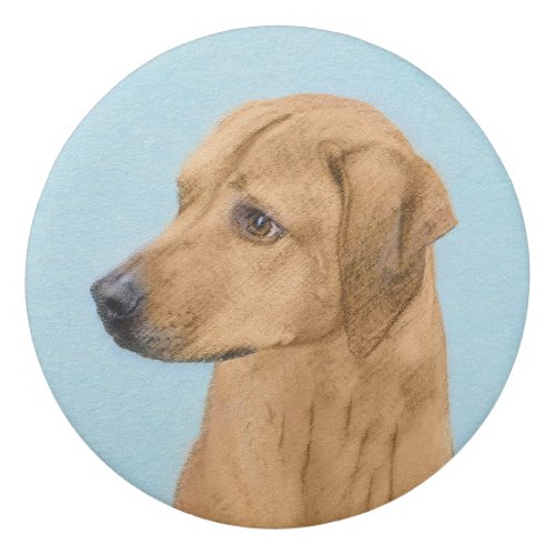 Rhodesian Ridgeback Painting _ Original Dog Art Eraser