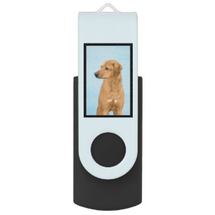 Rhodesian Ridgeback Painting - Original Dog Art Flash Drive