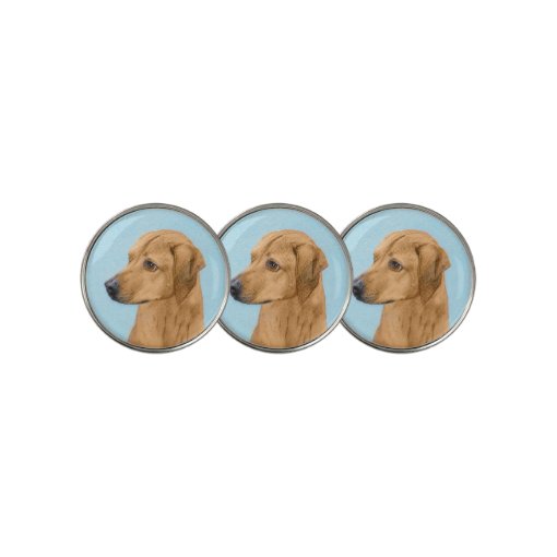 Rhodesian Ridgeback Painting - Original Dog Art Golf Ball Marker | Zazzle