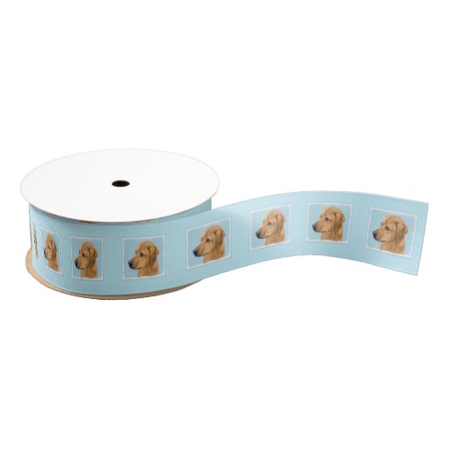 Rhodesian Ridgeback Painting _ Original Dog Art Grosgrain Ribbon