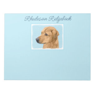 Rhodesian Ridgeback Painting - Original Dog Art No Notepad