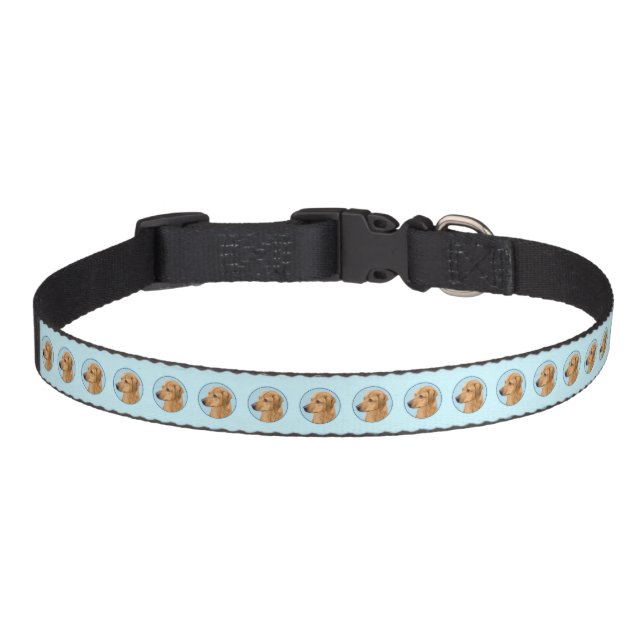 Rhodesian Ridgeback Painting - Original Dog Art Pet Collar (Front)
