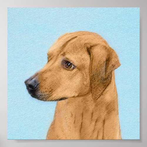 Rhodesian Ridgeback Painting _ Original Dog Art Poster