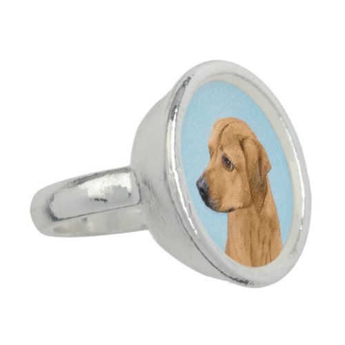 Rhodesian Ridgeback Painting _ Original Dog Art Ring