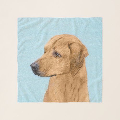 Rhodesian Ridgeback Painting _ Original Dog Art Scarf