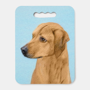 Rhodesian Ridgeback Painting - Original Dog Art Seat Cushion