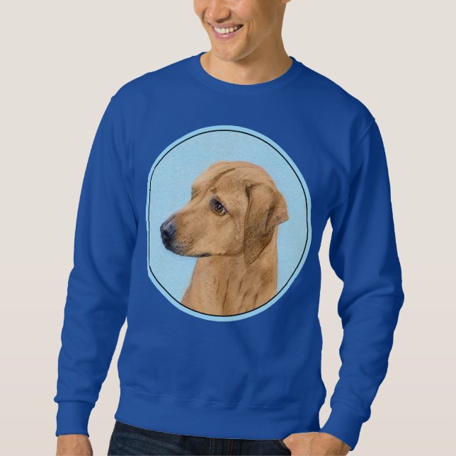 Rhodesian Ridgeback Painting - Original Dog Art Sweatshirt (Front)