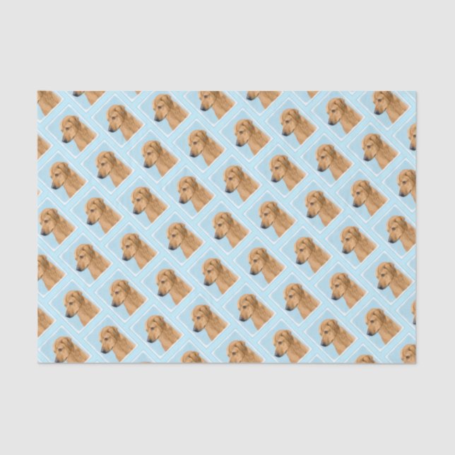 Rhodesian Ridgeback Painting - Original Dog Art Tissue Paper (Front)
