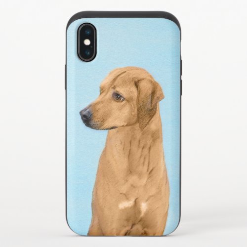 Rhodesian Ridgeback Painting _ Original Dog Art iPhone X Slider Case