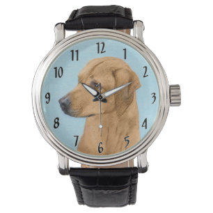 Rhodesian Ridgeback Painting - Original Dog Art Watch