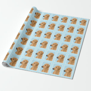 Rhodesian Ridgeback Painting - Original Dog Art Wrapping Paper
