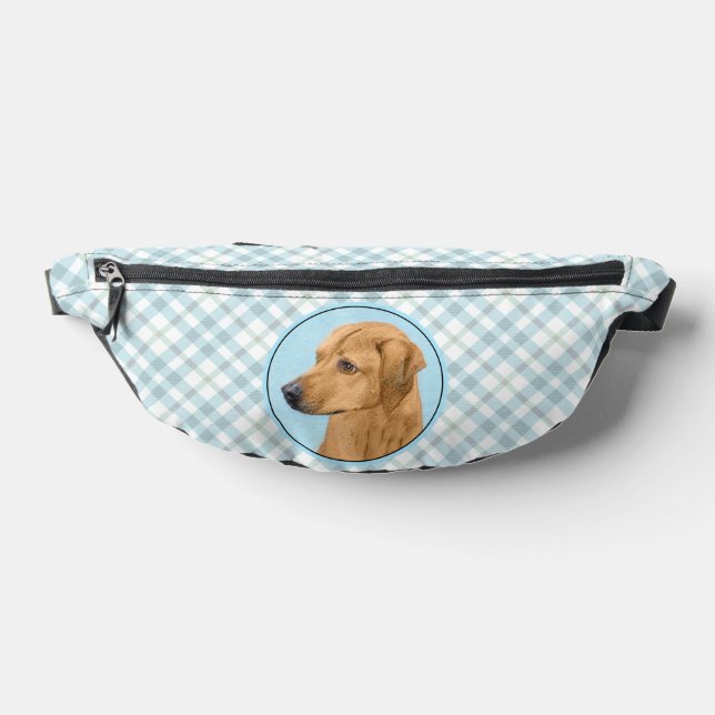 Rhodesian Ridgeback Painting Red Wheaten Dog Art Fanny Pack (Lay Down)