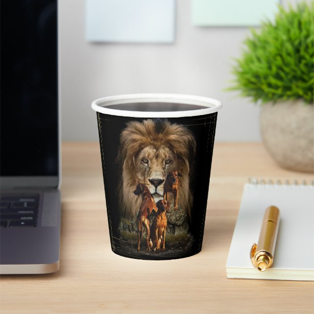 Rhodesian Ridgeback Paper Cups (Insitu)