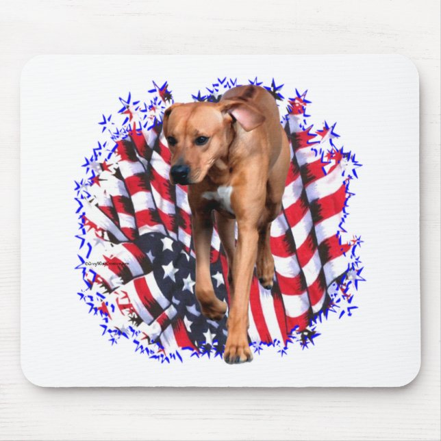 Rhodesian Ridgeback Patriot Mouse Pad (Front)