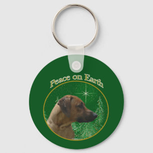 Rhodesian Ridgeback Peace Keychain