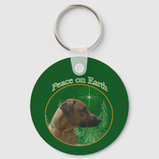 Rhodesian Ridgeback Peace Keychain
