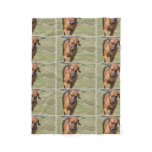 Rhodesian Ridgeback Prancing Fleece Blanket