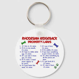 RHODESIAN RIDGEBACK Property Laws 2 Keychain