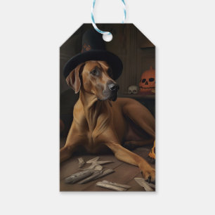 Rhodesian Ridgeback Pumpkins Halloween Scary Gift Tags