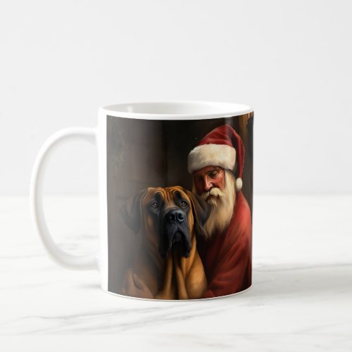 Rhodesian Ridgeback Santa Claus Festive Christmas Coffee Mug