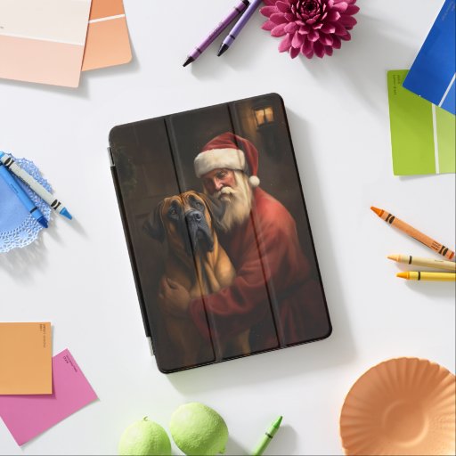 Rhodesian Ridgeback Santa Claus Festive Christmas iPad Air Cover