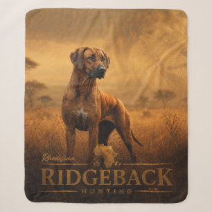 Rhodesian Ridgeback Sherpa Blanket