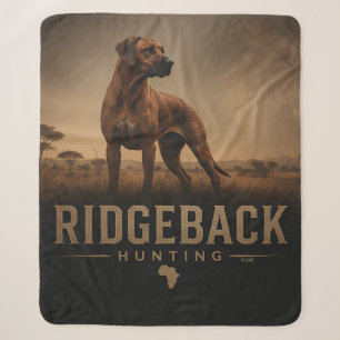 Rhodesian Ridgeback Sherpa Blanket