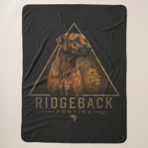 Rhodesian Ridgeback Sherpa Blanket