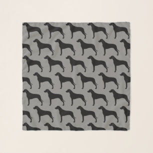 Rhodesian Ridgeback Silhouettes Pattern Scarf
