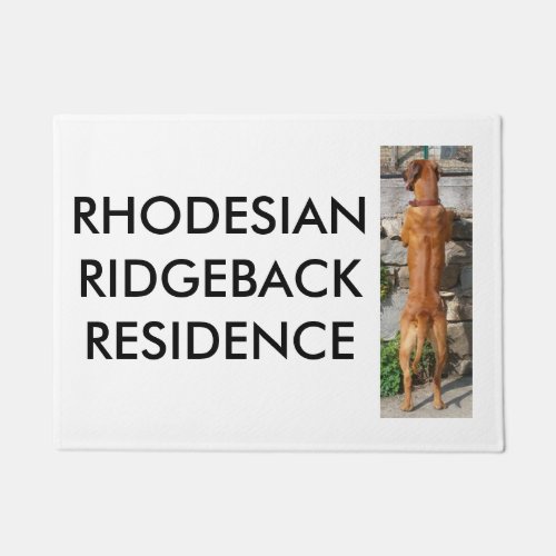 rhodesian ridgeback standing doormat