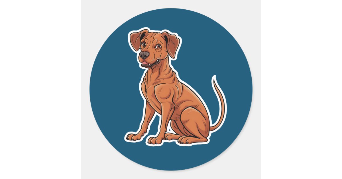 Rhodesian Ridgeback Sticker | Zazzle