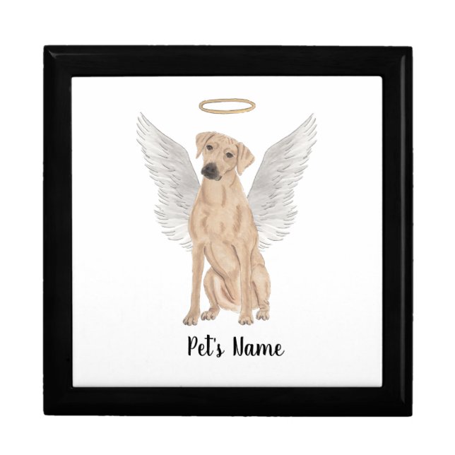 Rhodesian Ridgeback Sympathy Memorial Gift Box (Front)