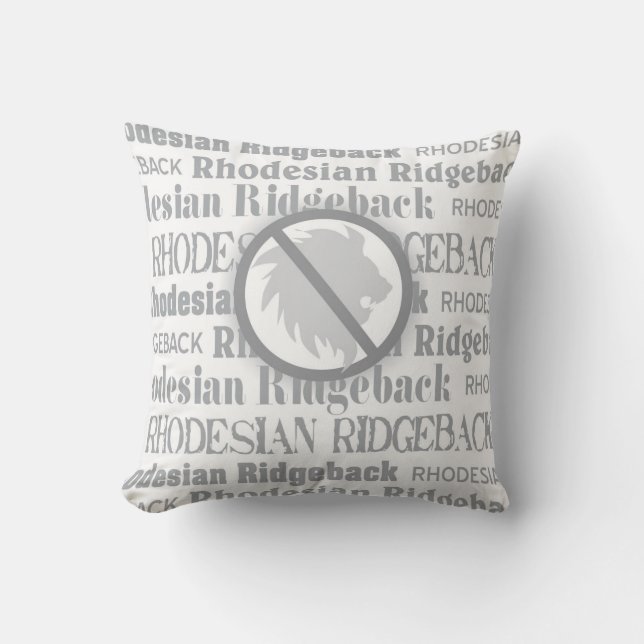 Rhodesian Ridgeback throw pillow (Front)