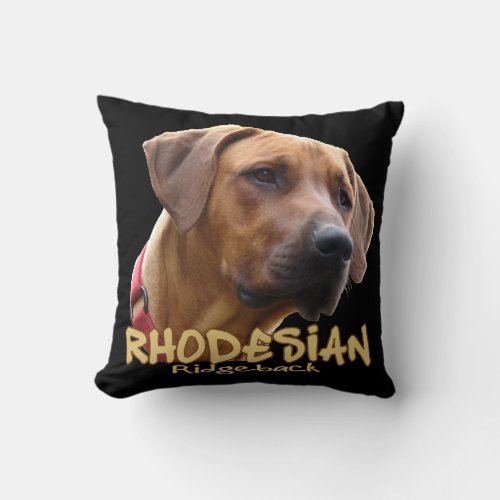 Rhodesian Ridgeback Throw Pillow