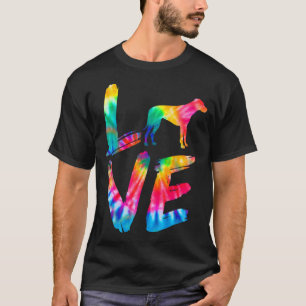 Rhodesian Ridgeback Tie Dye Love Dog Mom Dad T-Shirt