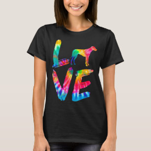 Rhodesian Ridgeback Tie Dye Love Dog Mom Dad T-Shirt
