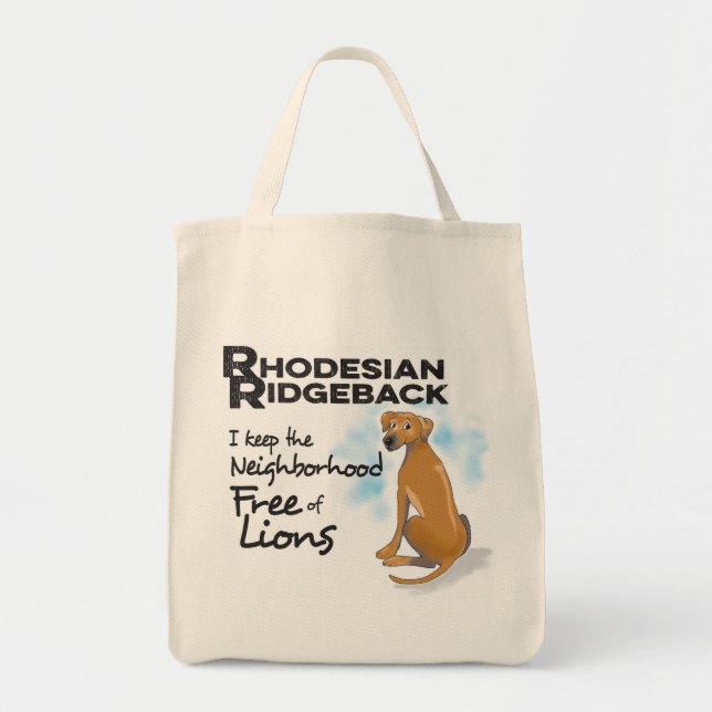 Rhodesian Ridgeback Tote Bag (Front)