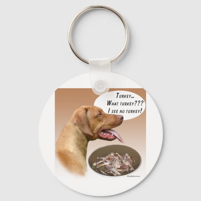 Rhodesian Ridgeback Turkey Keychain (Front)