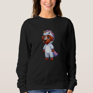 Rhodesian Ridgeback Unicorn Dog Funny Mythological Sweatshirt